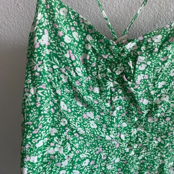 NWT Dex Green & Pink Floral Midi Sundress - Picture 4 of 6